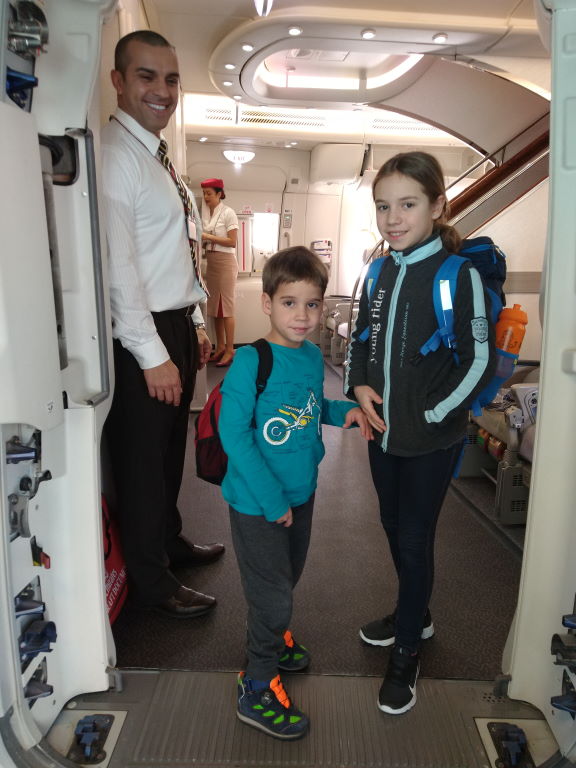 Einstieg ins Flugzeug