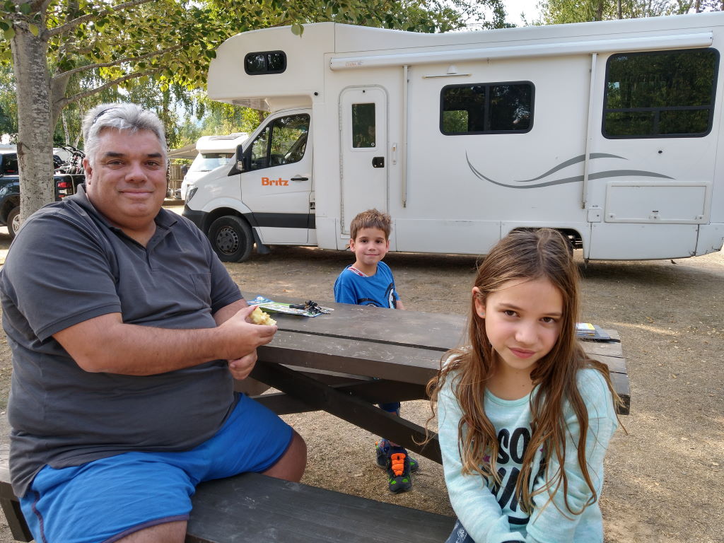 auf dem Campingplatz angekommen