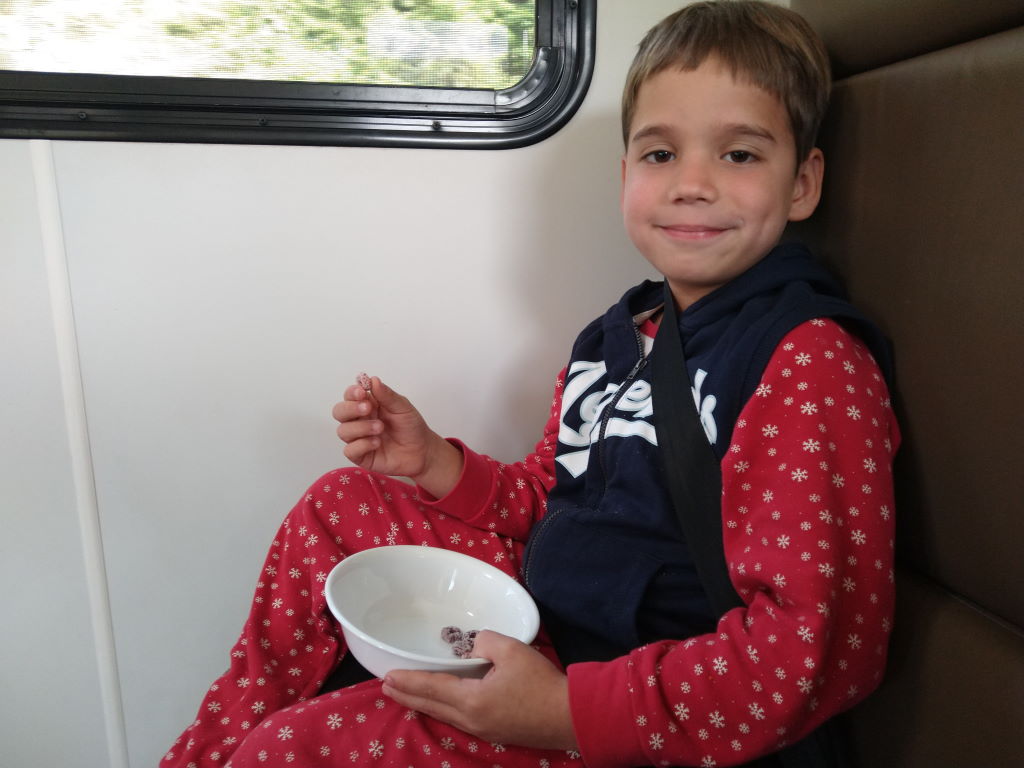 Frühstück unterwegs